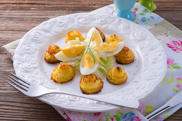 fresh mustard eggs