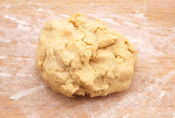 Fresh ball of pastry ready to be rolled out
