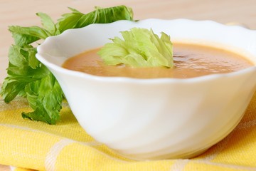 bowl of celery soup