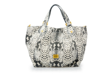 Nice elegant woman bag isolated on the white