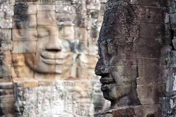 Obraz premium Bayon temple face