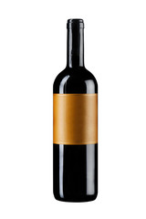 wine bottle with blank label