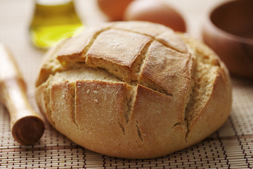fresh rustic bread