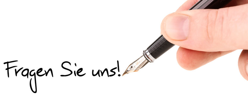 Fragen Sie uns! Handschrift