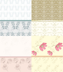 Wallpaper set in pastel colors