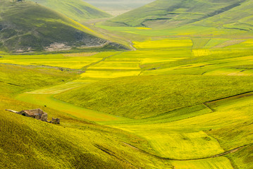 Obraz premium Landscape of Piano di Castelluccio