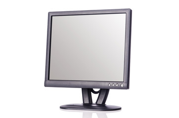Computer monitor isolated on the white