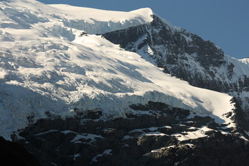 Fototapeta na wymiar Rob Roy Glacier, Mount Aspiring National Park
