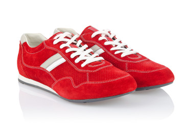 Sport male shoes isolated on white