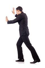 Young Businessman in conceptual photo