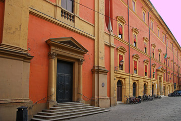 Fototapeta na wymiar Italy, Bologna old building in Celestini square