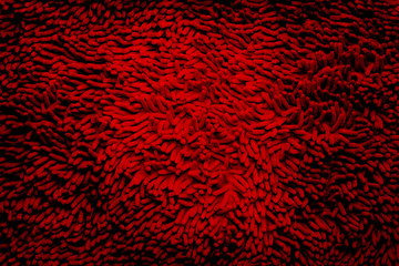 Red Microfiber bath mat