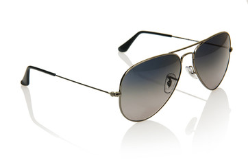 Elegant sunglasses isolated on the white