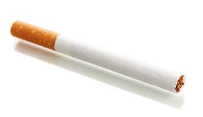 Cigarette isolated on a white