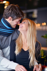 Fototapeta premium Portrait of a happy young couple