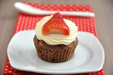 Erdbeer Schokoladen Cupcakes