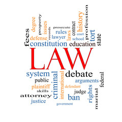 Law Word Cloud Concept