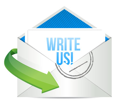 write us Concept representing email