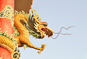 chaina dragon statue