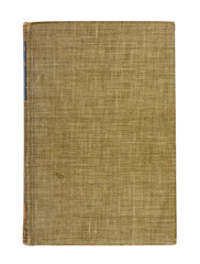 Old hardcover book isolated on white background