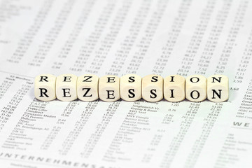 Obraz premium Rezession