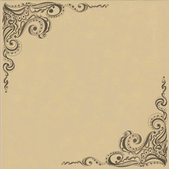 Template frame design for card