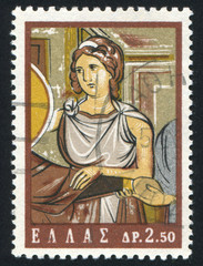 Lady, fresco by Panselinos
