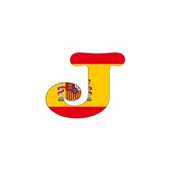J letter Spain Abc.