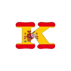 K letter Spain Abc.