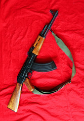The assault rifle traditional weapon for terrorist guerrilla.