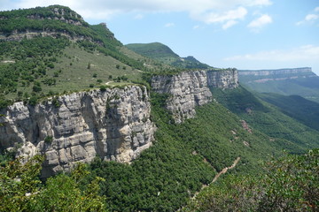 Pyrenäen Landschaft bei Rupit(El Collsacabra)
