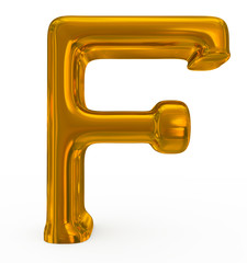 letter F golden