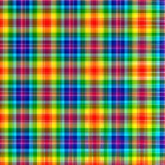 Abstract rainbow checkered geometric pattern