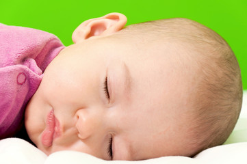 Sleepy baby girl