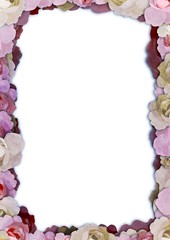 Illustrated floral frame
