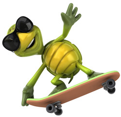 Naklejka premium Fun turtle