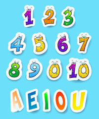 Numbers and vowels