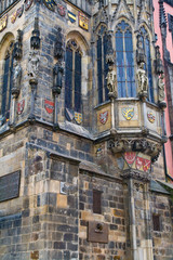 Naklejka premium Torre Orologio, Praga