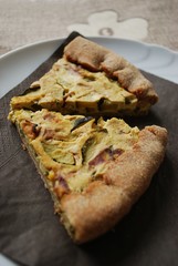 Zucchini and onion tart