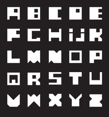 White Alphabet