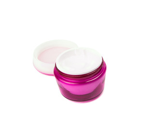 Jar of face cream isolated