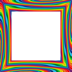 Abstract rainbow frame colorful background illustration