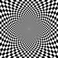 Vector illustration of optical illusion s background