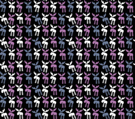 Seamless background with elks