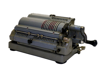 alte antike Rechenmaschine, Registrierkasse, Kasse um 1930