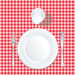 paper plate tablecloth