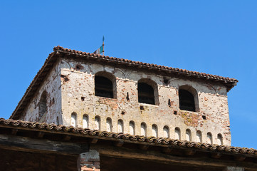 Obraz premium Castle of Roccabianca. Emilia-Romagna. Italy.