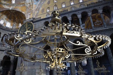 Достопримечательности Стамбула. Айя София (Святая София) внутри.