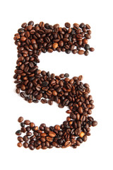 5 - number from coffee beans