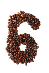 6 - number from coffee beans